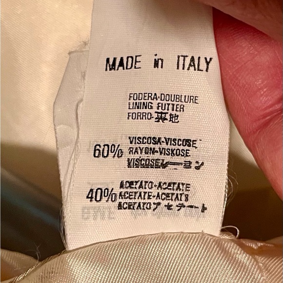 Gianfranco Ferre Studio Ivory Cream Off White Long Coat Overcoat - Picture 6 of 6